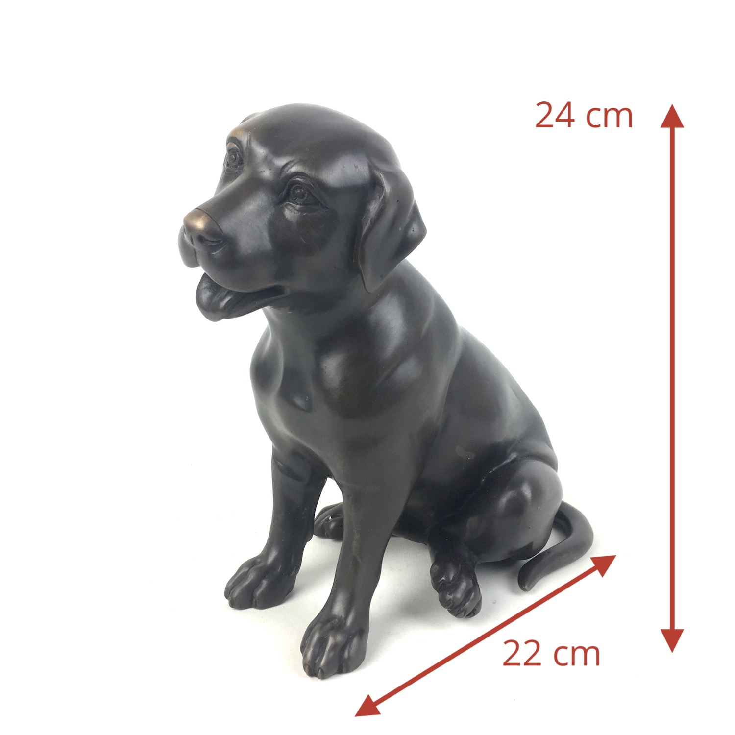 Bronzefigur Hund LABRADOR AVA