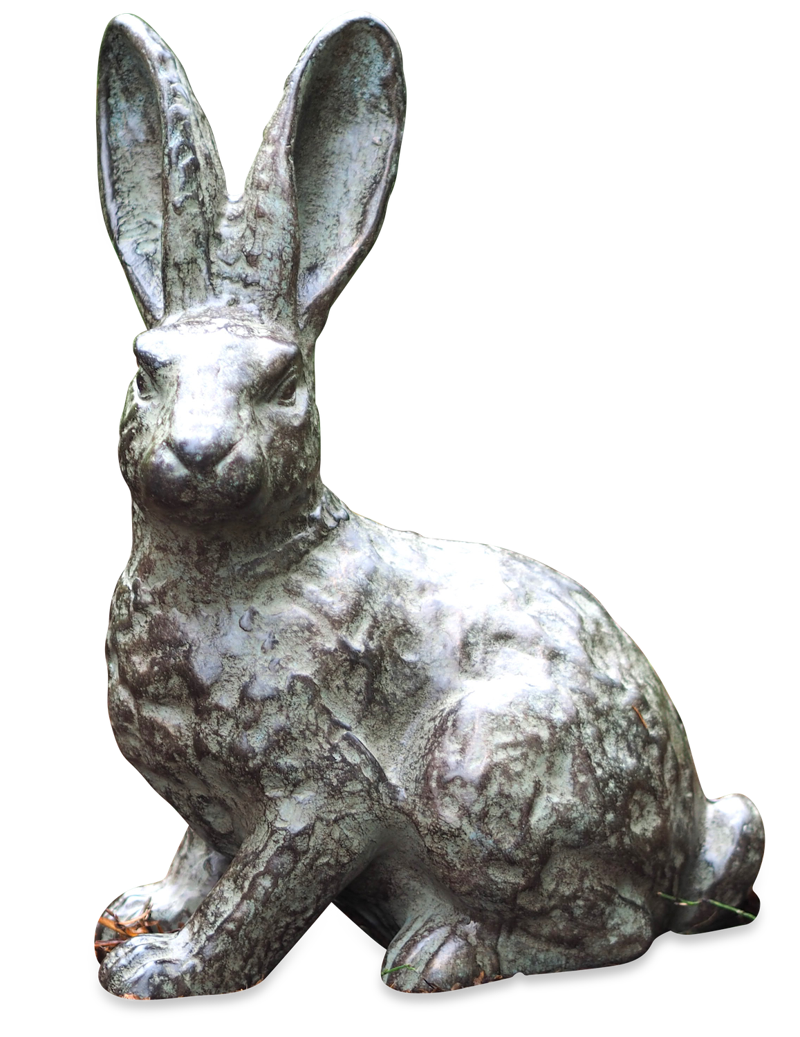 ﻿Hase Figur Miniatur Tierfigur Dekorativ Bronze Karnickel Skulptur 