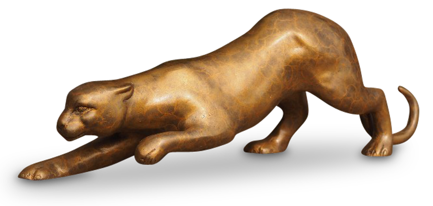 Bronzefigur PANTHER 45 cm