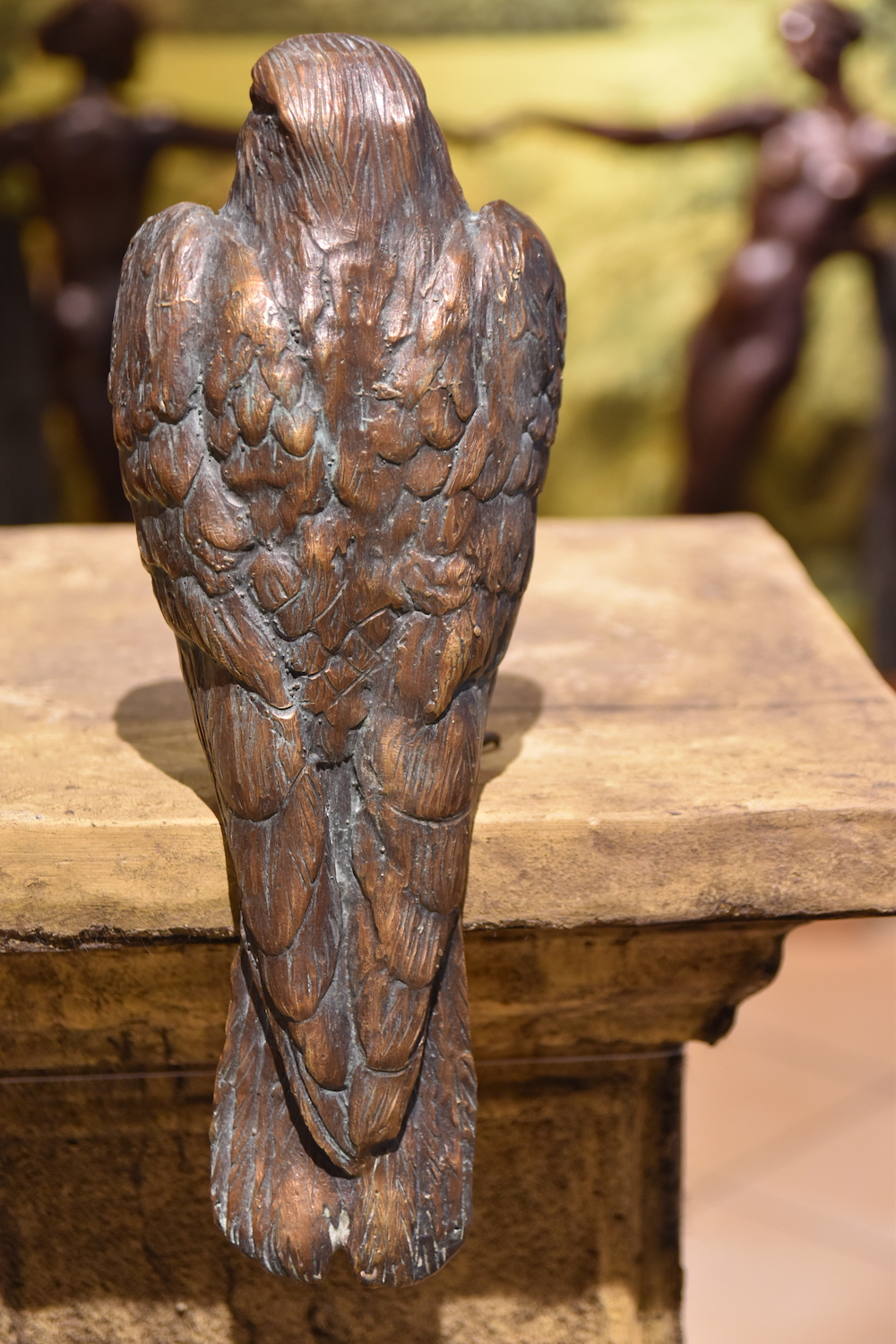 Bronzefigur Vogel TURMFALKE