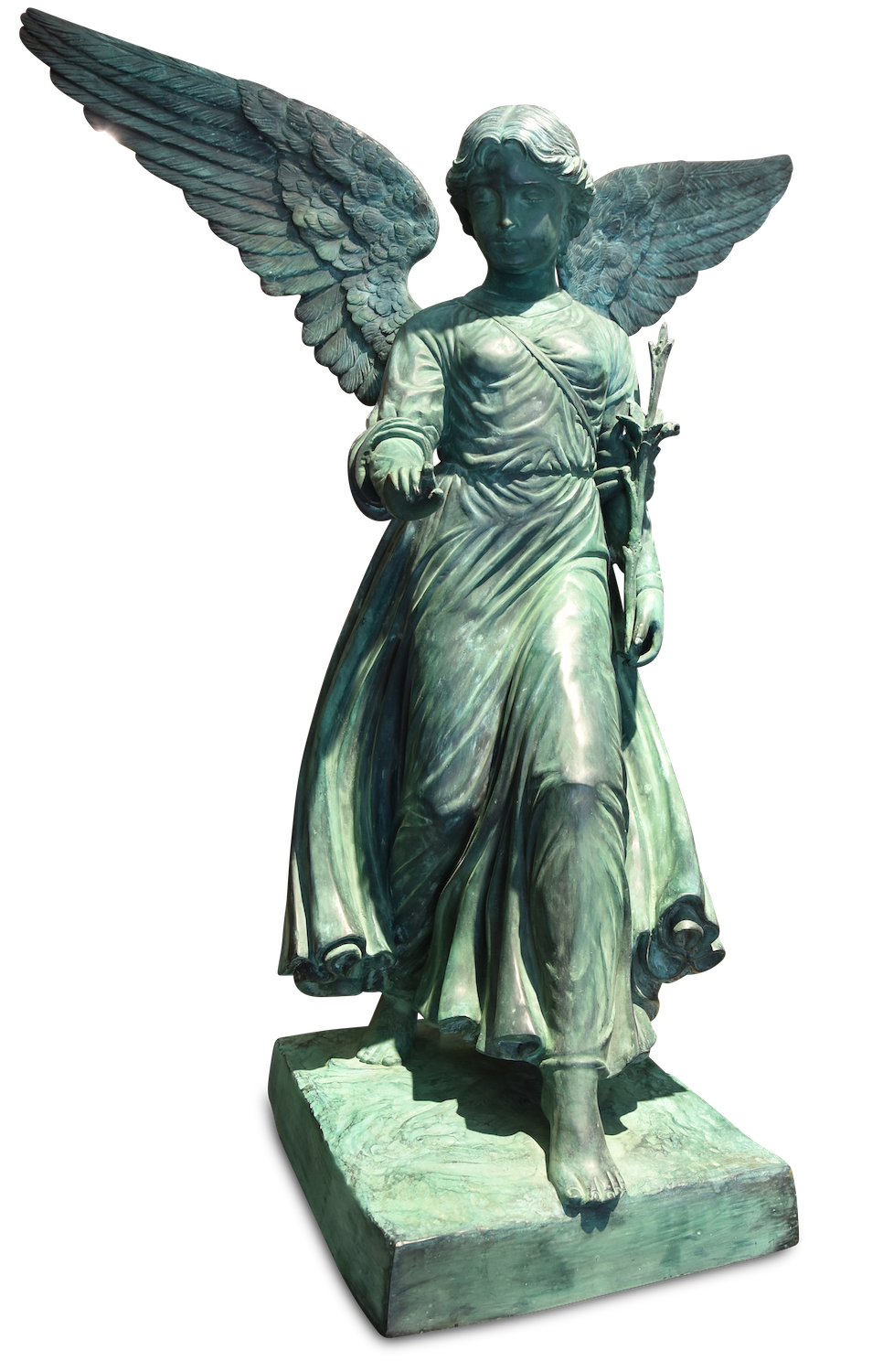 Bronzefigur ANGEL OF THE WATERS, 124 cm