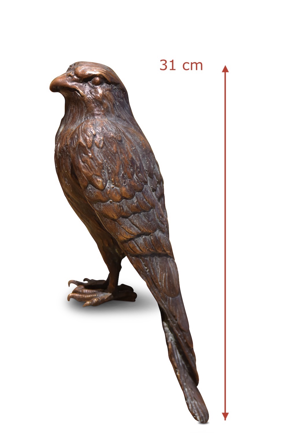 Bronzefigur Vogel TURMFALKE