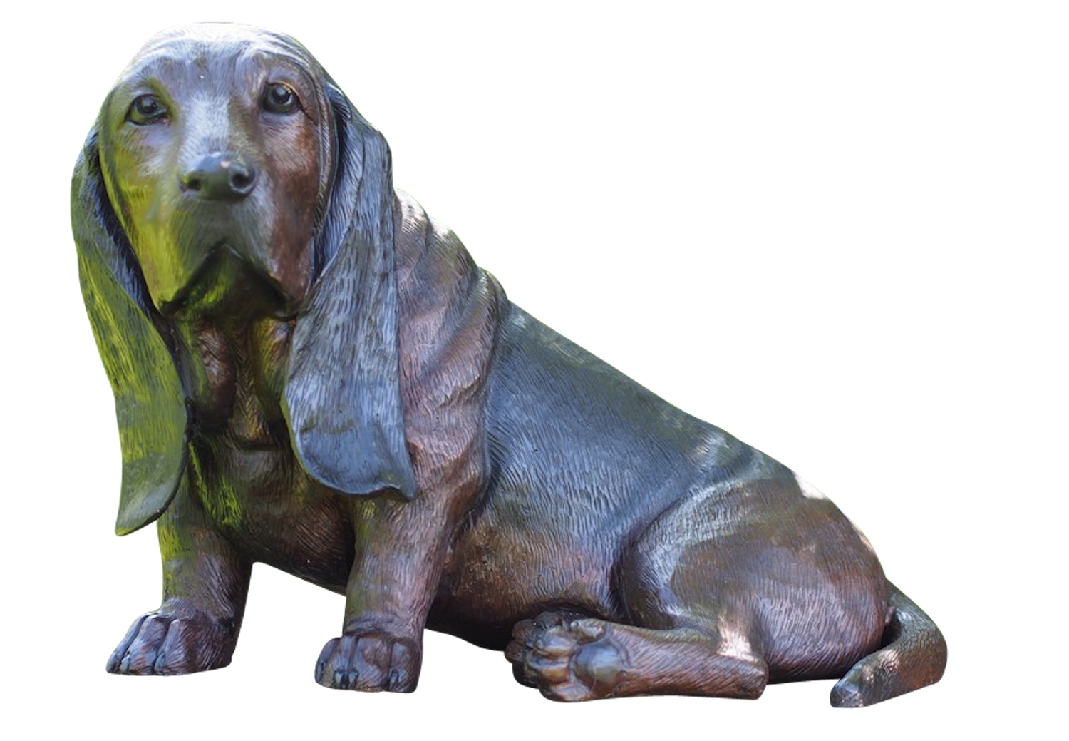Bronzefigur Hund BASSET