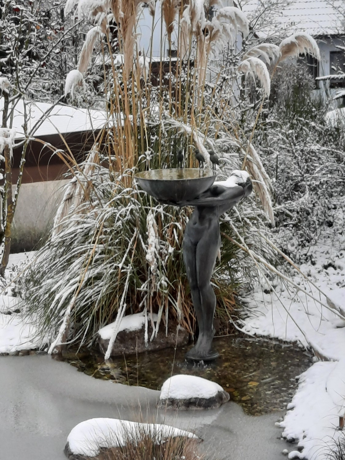 Ansbach: Bronzebrunnen SERENE, Kundenfoto
