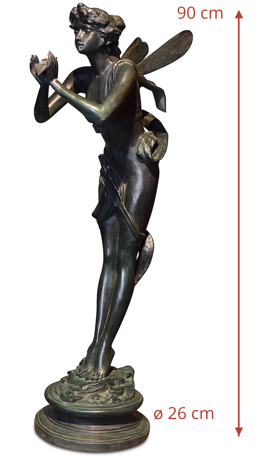 Bronzefigur SELENE 90 cm