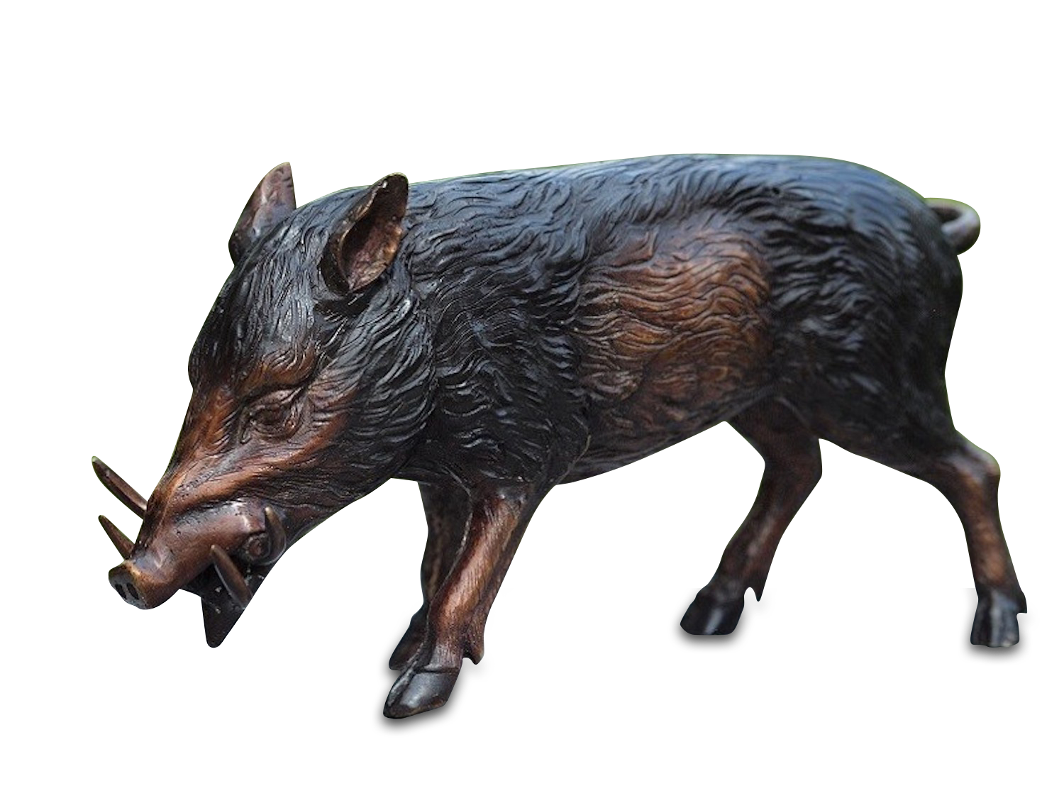Bronzefigur Wildschwein Frischling SANCHO