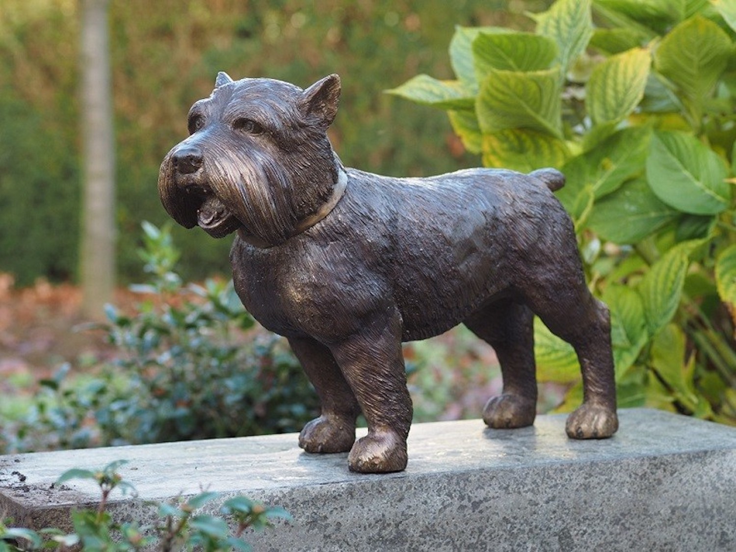 Bronzefigur Hund Terrier BUDDY