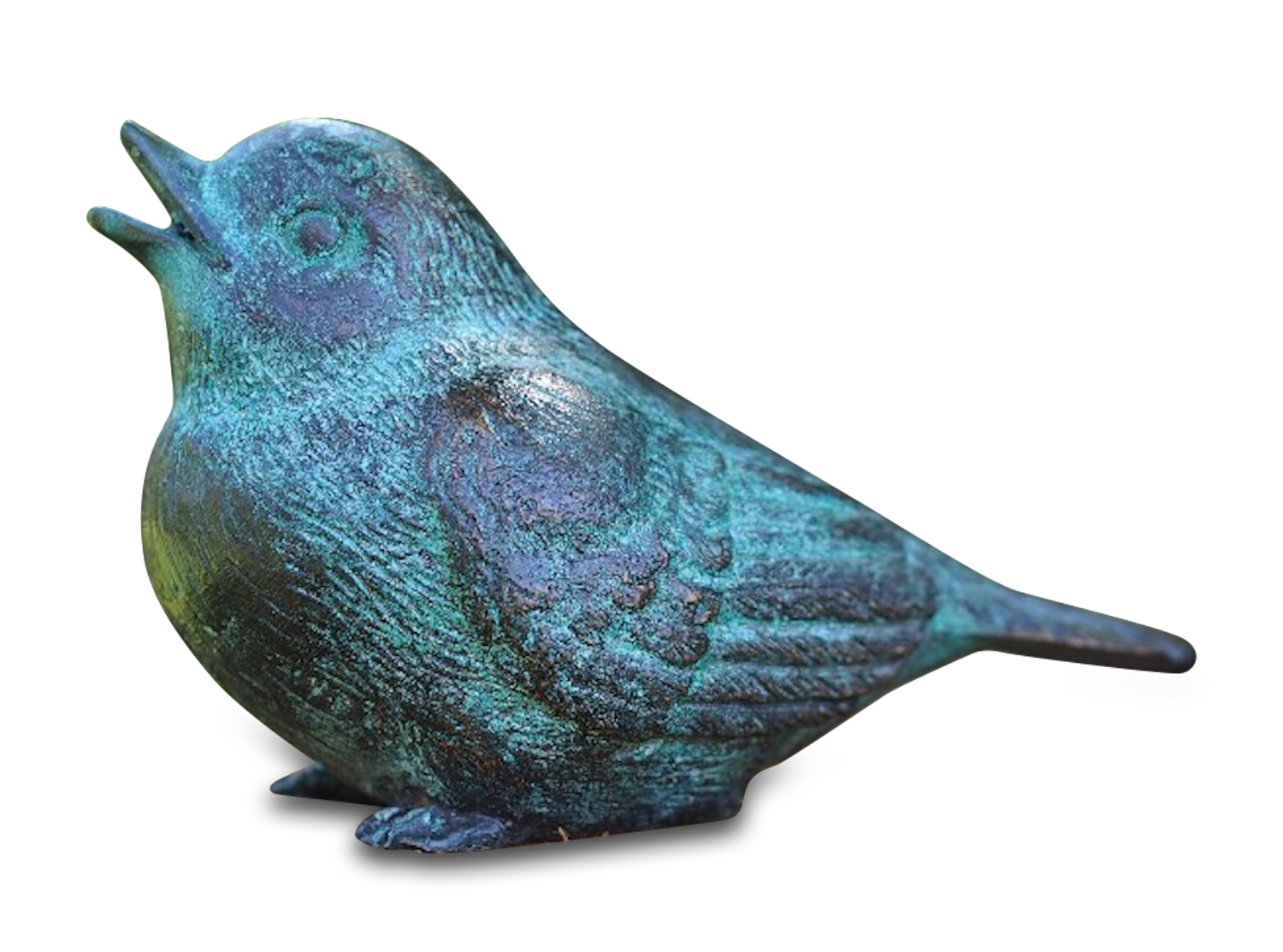 Bronzefigur Vogel SPATZ ALKA