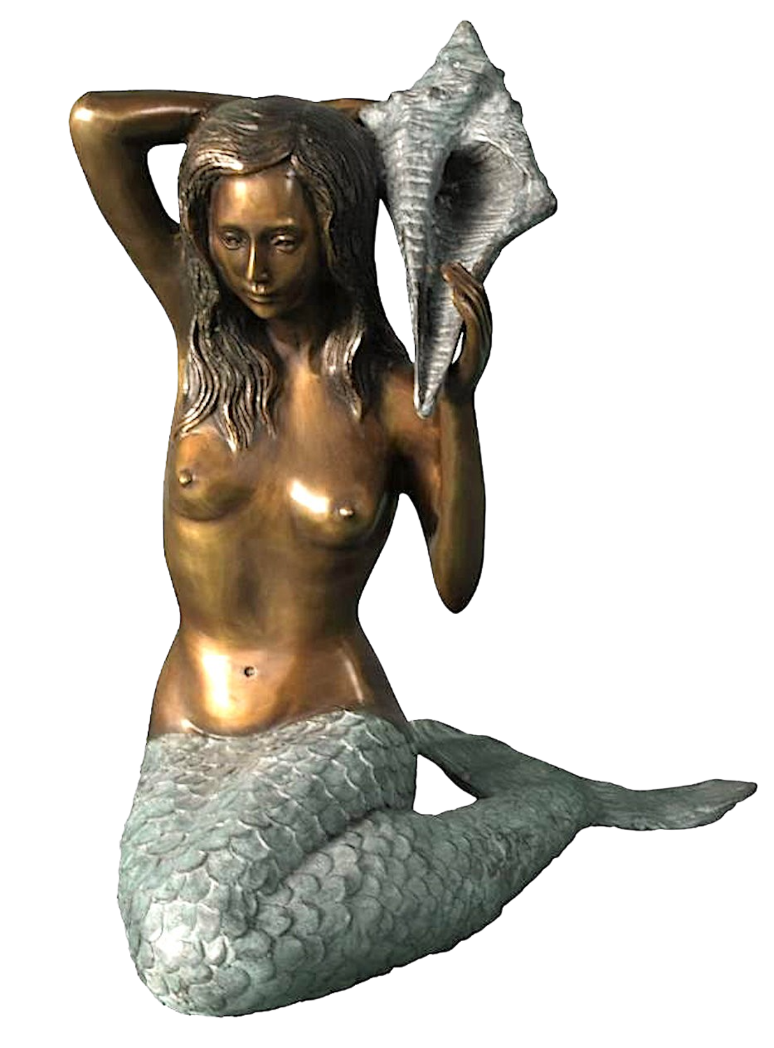 Bronzewasserspeier Meerjungfrau ARIELLE