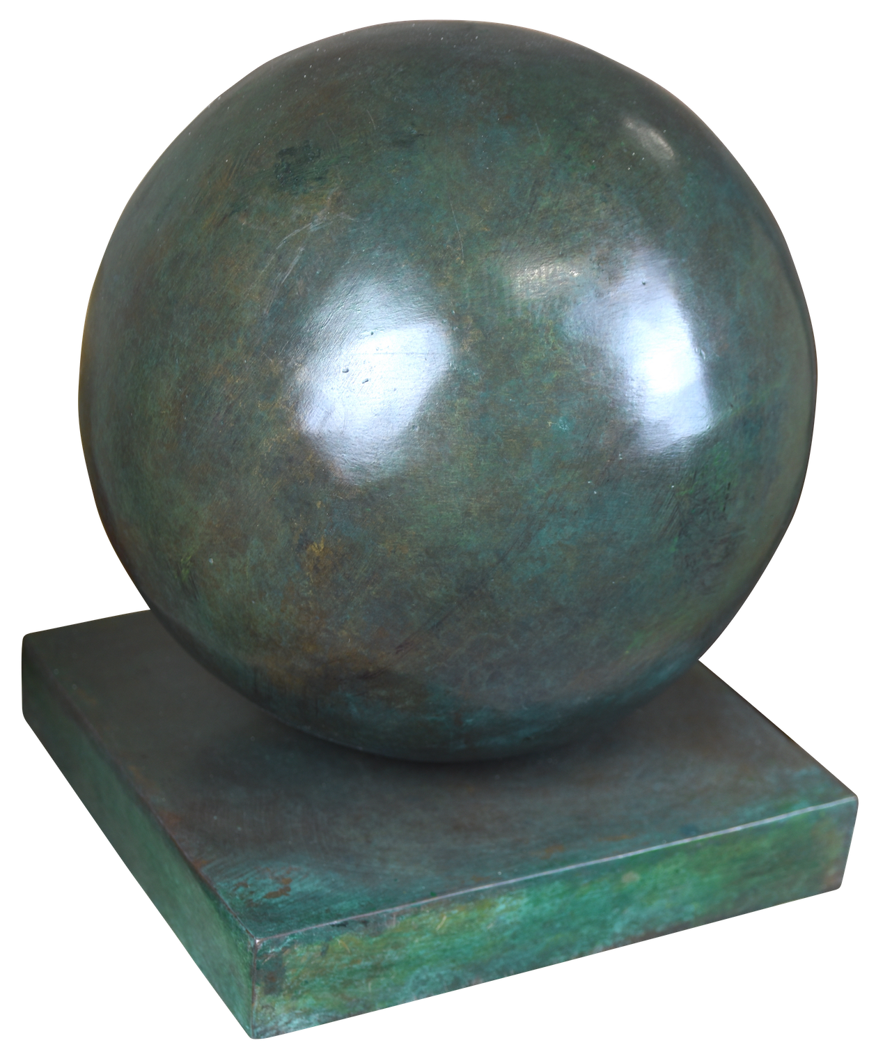 Bronzeobjekt KUGEL 35 cm
