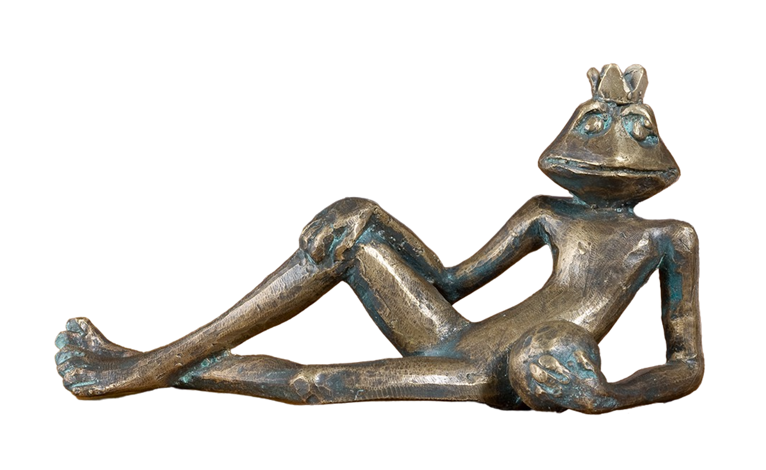 Bronzefigur Froschkönig ALFONS
