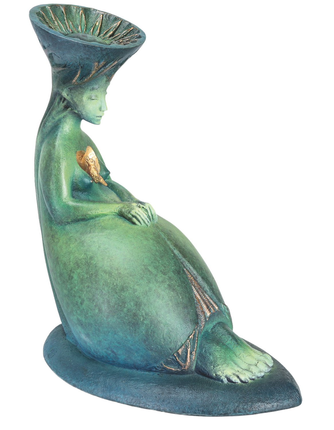 Bronzefigur SINGING BIRD