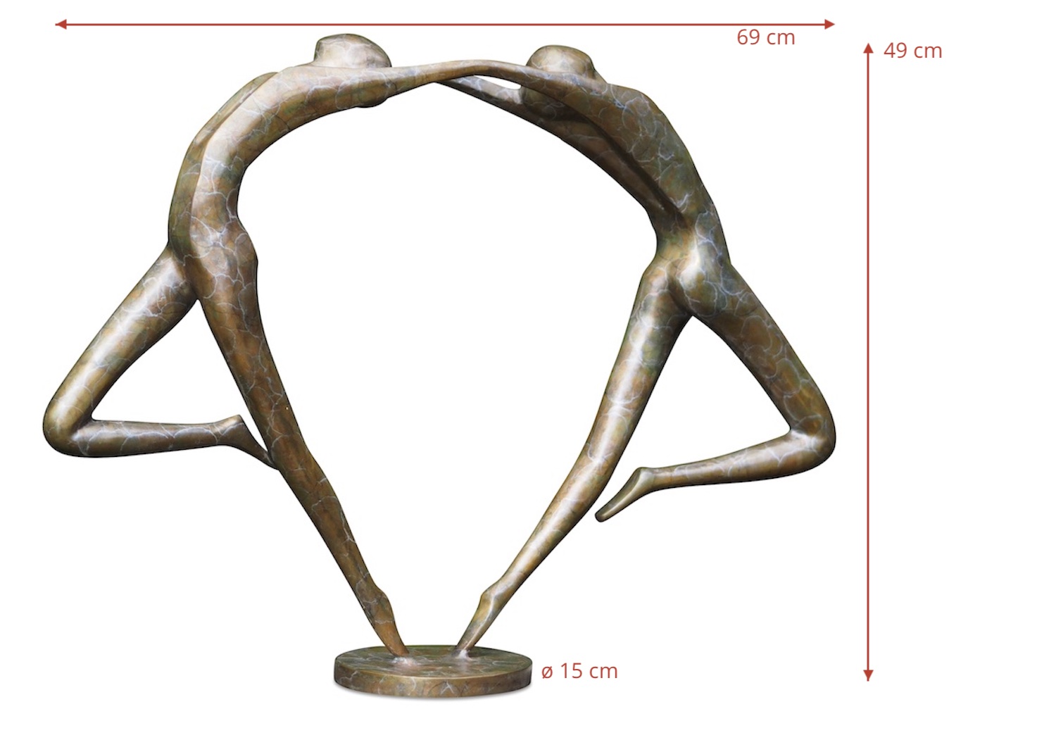 Bronzefigur TANZENDES PAAR-1
