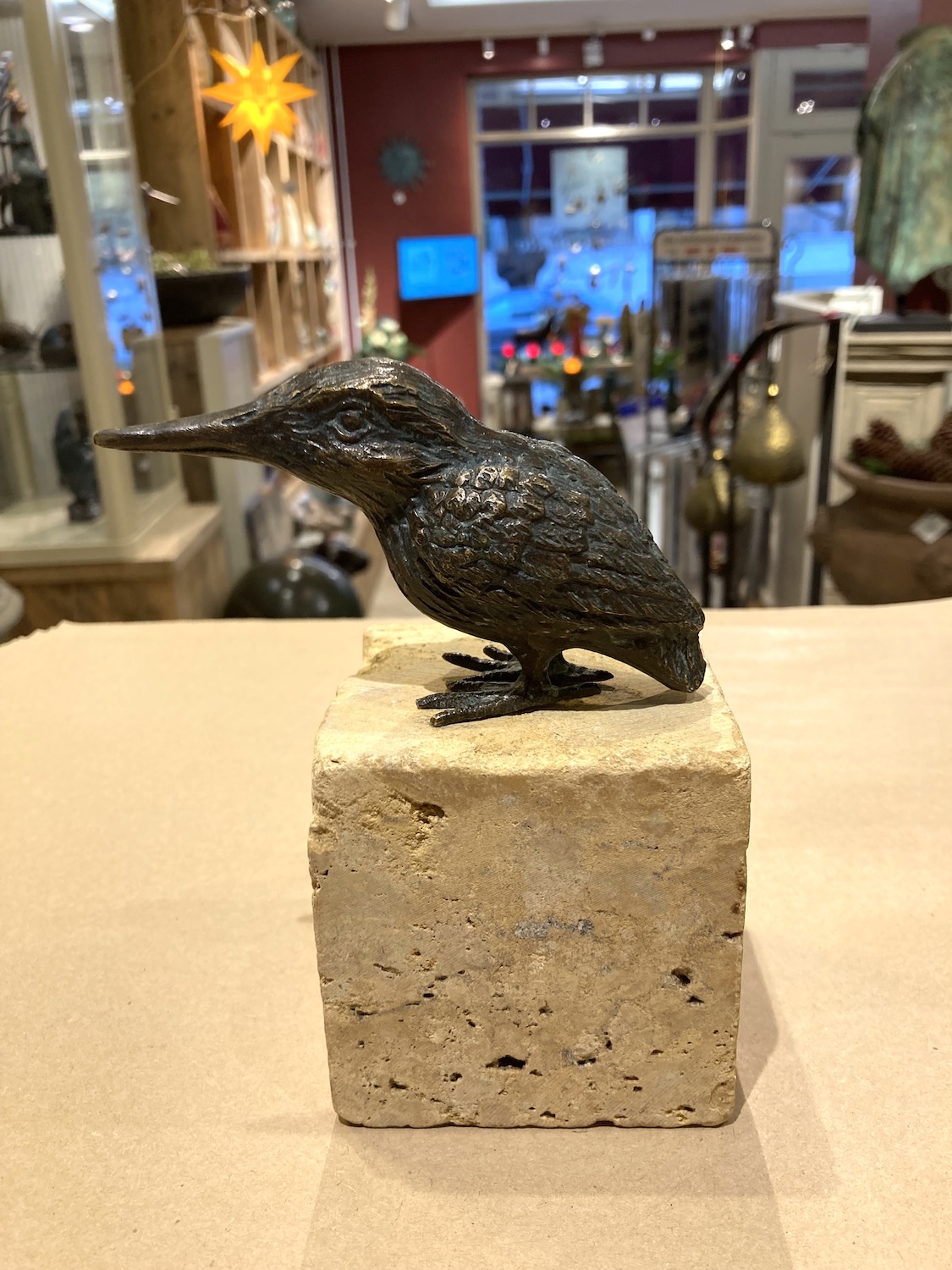 Bronzefigur Vogel EISVOGEL AMIGO