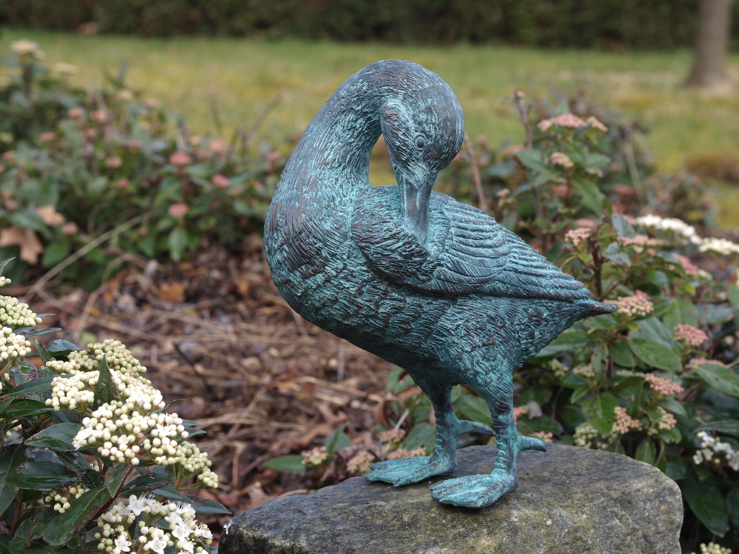 Bronzefigur Vogel Ente IGNACIA