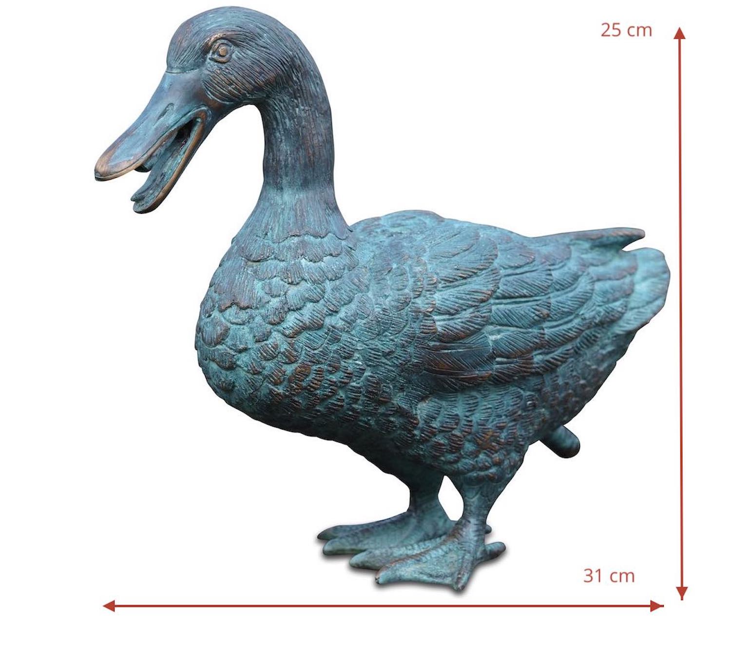 Bronzewasserspeier Vogel Ente KLARA