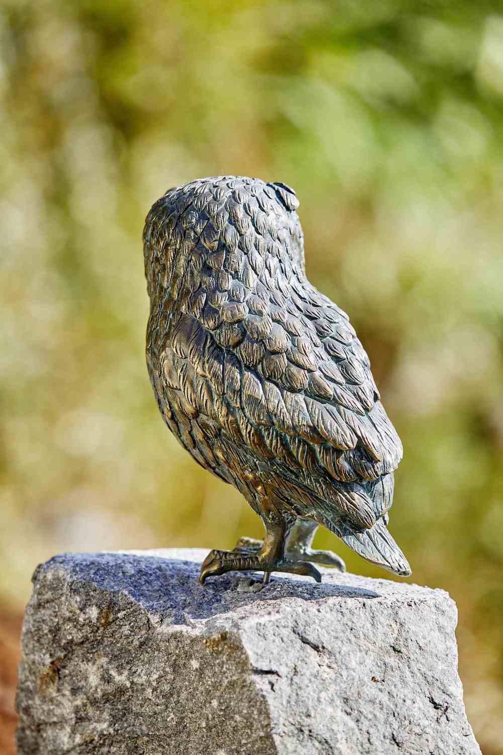 Bronzefigur Vogel Eule UHU