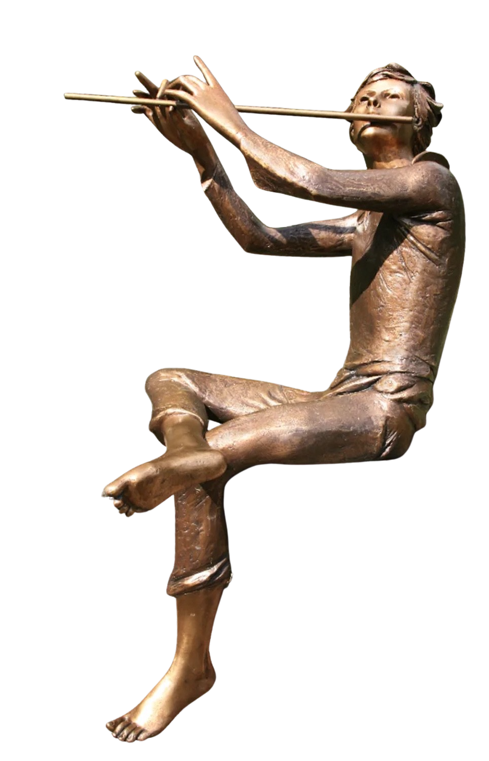 Bronzefigur FLÖTENSPIELER (Rinaldo Bigi)