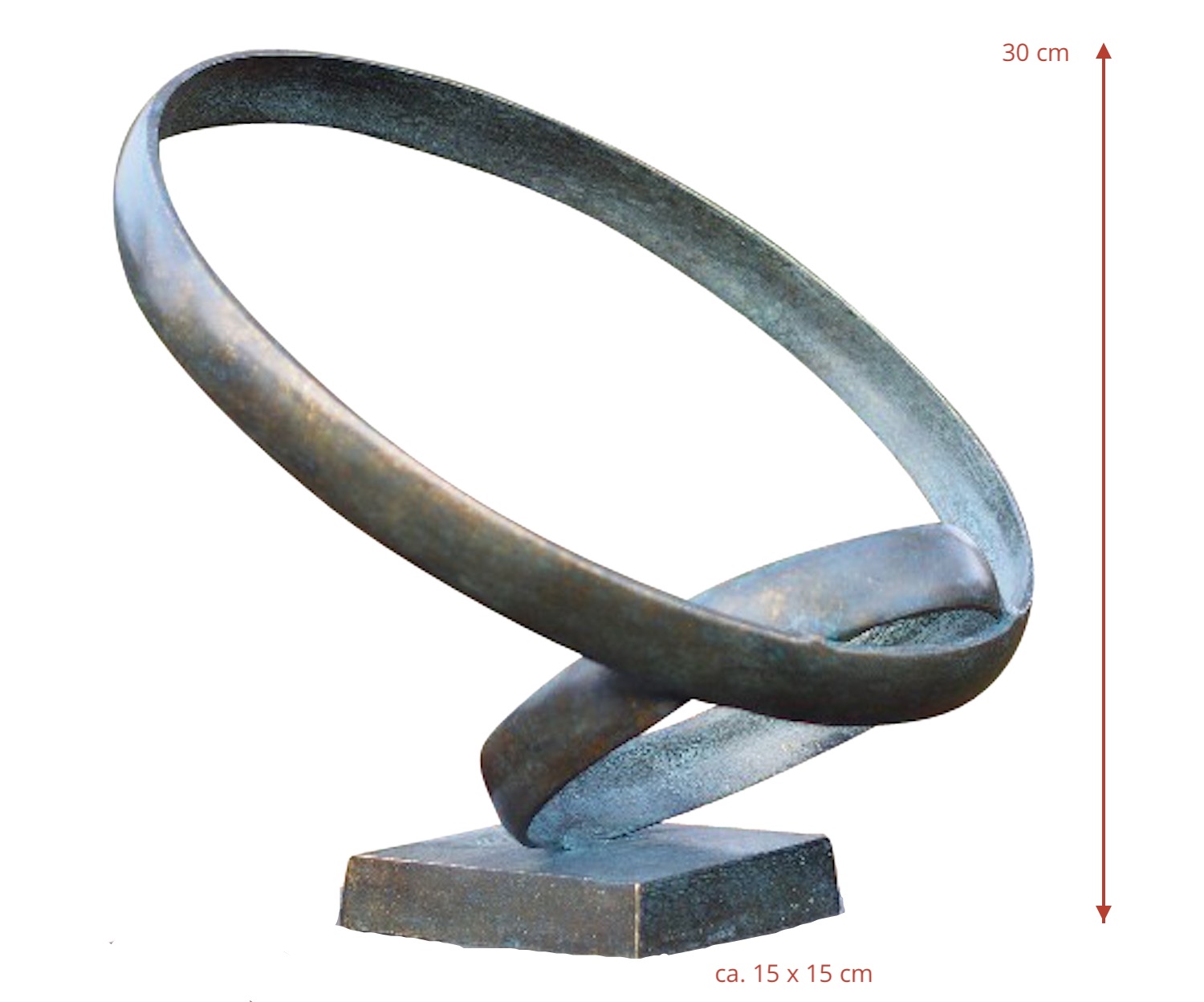 Bronzeobjekt ZWEI RINGE